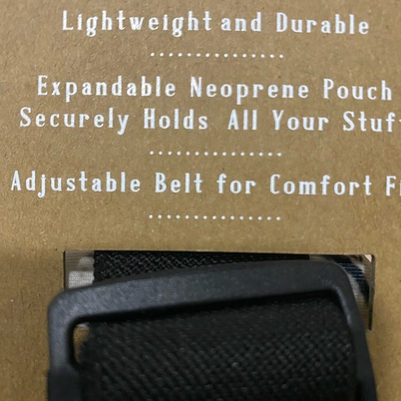 OAK AND REED WAIST BAND FANNY PACK HANDS FREE BLACK MARBLED NWT - Picture 2 of 6